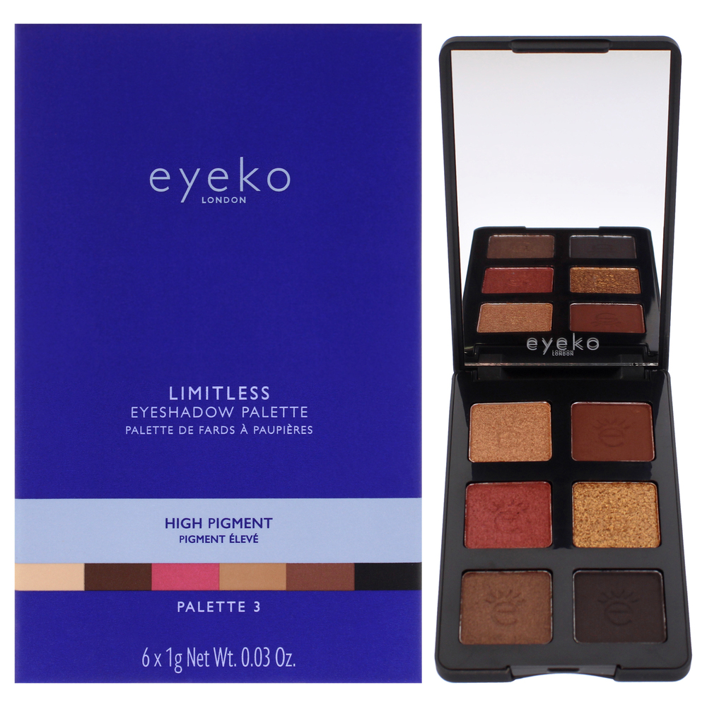 Limitless Eyeshadow Palette - 3 High Pigment by Eyeko for Women - 0.03 oz